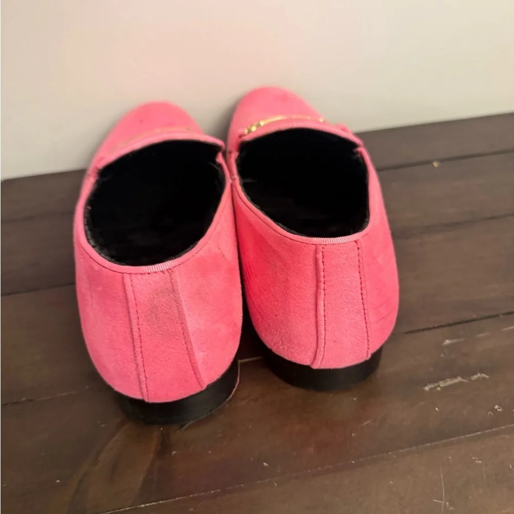 Amali Pink Suede Loafers Men’s Size 11 Gold Bit Slip On Dress Shoes Prom Wedding
